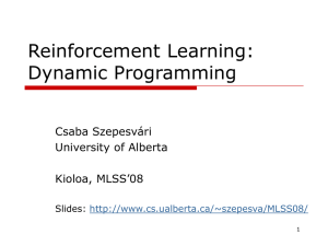 lecture1-mdps - University of Alberta
