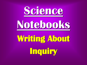 Science Notebook Curriculum