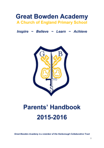 Parent Handbook - Great Bowden Academy