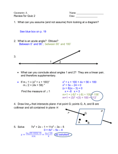 Answers for Quiz 2 Review