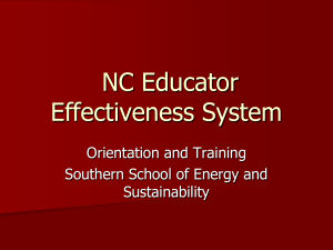 New Teacher Evaluation Process Presentation