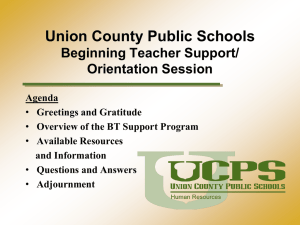 Beginning Teacher Support Program