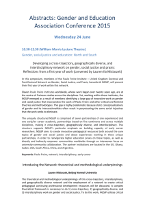 Abstracts Weds 24 June - Gender and Education Association
