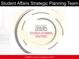 Creating a Collaborative Strategic Plan - NASPA FL