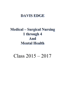 DAVIS EDGE Medical – Surgical Nursing 1 through 4