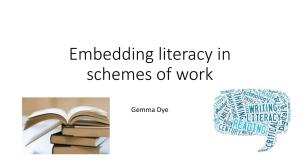 Embedding Literacy by Gemma Dye