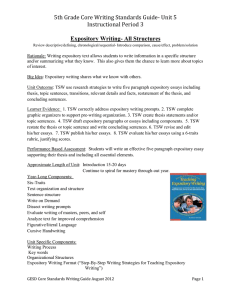5.W.5 Expository Writing