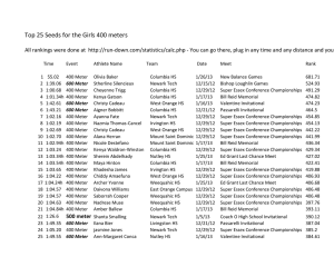 500 meter - Essex County Track Coaches