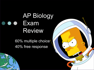 AP Biology Exam Review