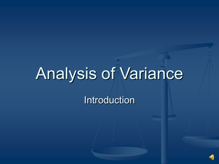 alternative hypothesis analysis of variance