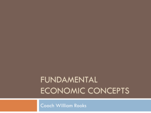Fundamental Economic Concepts