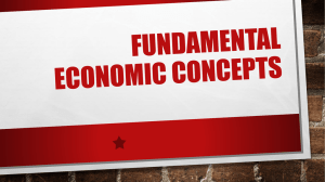Fundamental Economic Concepts