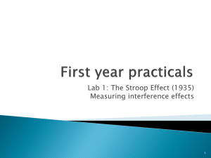 Measuring Interference Effects