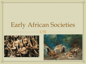 Early African Societies