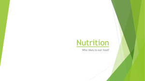 Nutrition PowerPoint Notes