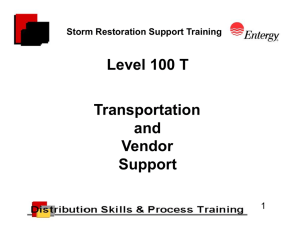 Storm Restoration Support Training