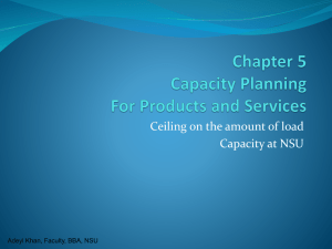 Ch5 Capacity Planning
