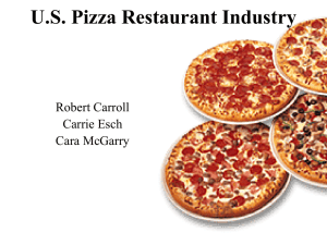 The U.S. Pizza Restaurant Industry