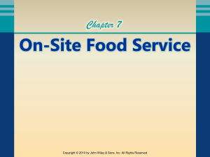 On-Site Food Service