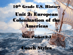European Colonization of the Americas, NP 2-3
