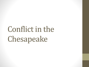 4. Conflict in Chesapeake and New England