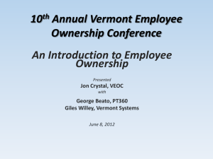 Introduction to Employee Ownership