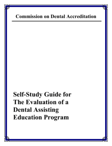 ADA.org/coda: Self Study Guide for Dental Assisting Education