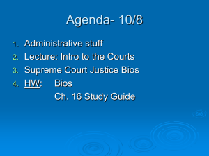 Lecture: Intro to the courts