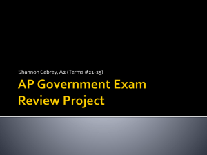 AP Government Exam Review Project