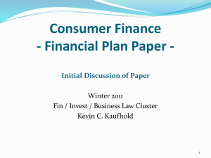 Financial Plan Paper