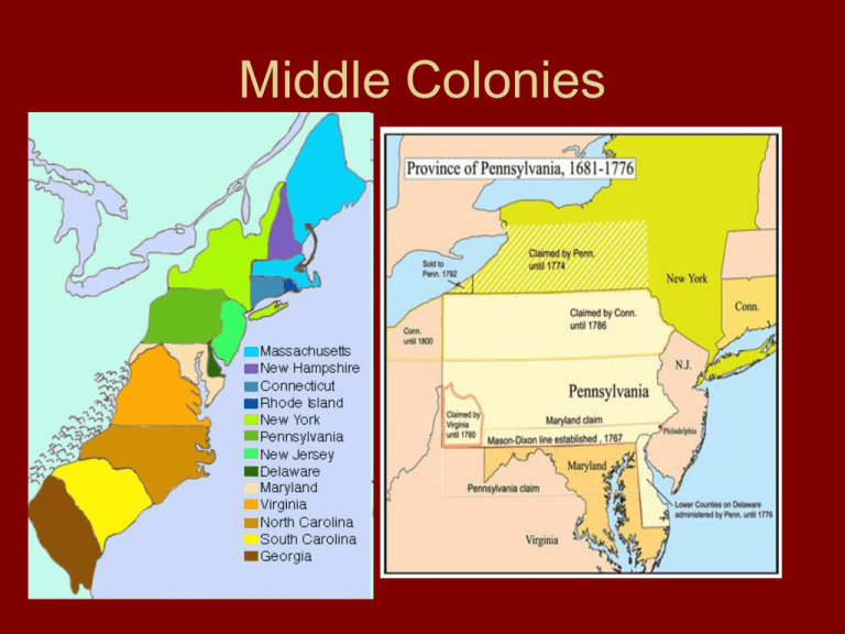 Middle Colonies