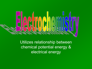 Regents Unit 13: Electrochemistry