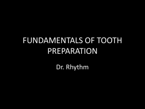Fundamentals of Tooth Preparation [PPT]