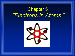 Chapter 5 Electrons in Atoms - Liberty Union High School District