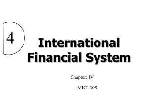 International Financial Markets