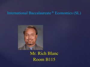 School Nite IB Econ 2015-2016 - Santa Margarita Catholic High