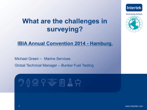 Challenges in Surveying - International Bunker Industry Association