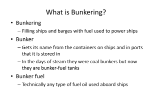 Bunkering - GR Bowler, Inc.