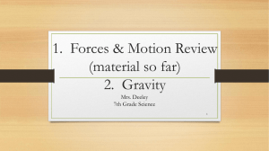 Review and Gravity
