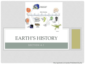 Earth*s History - St. Paul School