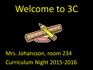 Curriculum Night 2015 - North Allegheny School District