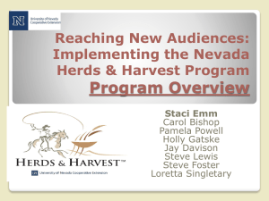 Reaching New Audiences: Nevada Beginning Farmer and Rancher