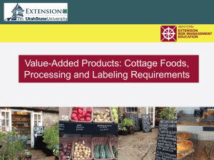 Value Added Products - Diversified Agriculture Conference