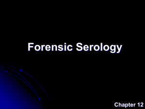 Forensic Serology - Bio-Guru