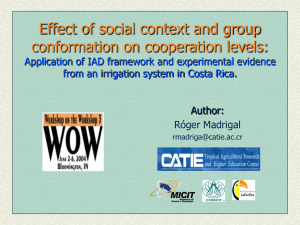 Effect of Social Context and Group Conformation on Cooperation