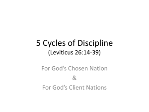 5 Cycles of Discipline - Chesed Bible Fellowship