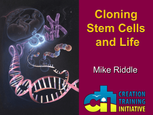 Cloning stem cells and Life