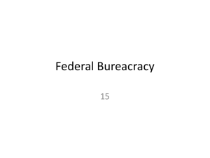 Federal Bureacracy Quiz