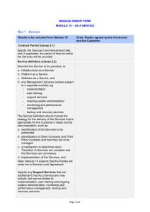 Module 10 Order form - ProcurePoint