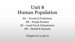 Unit 8 Human Population